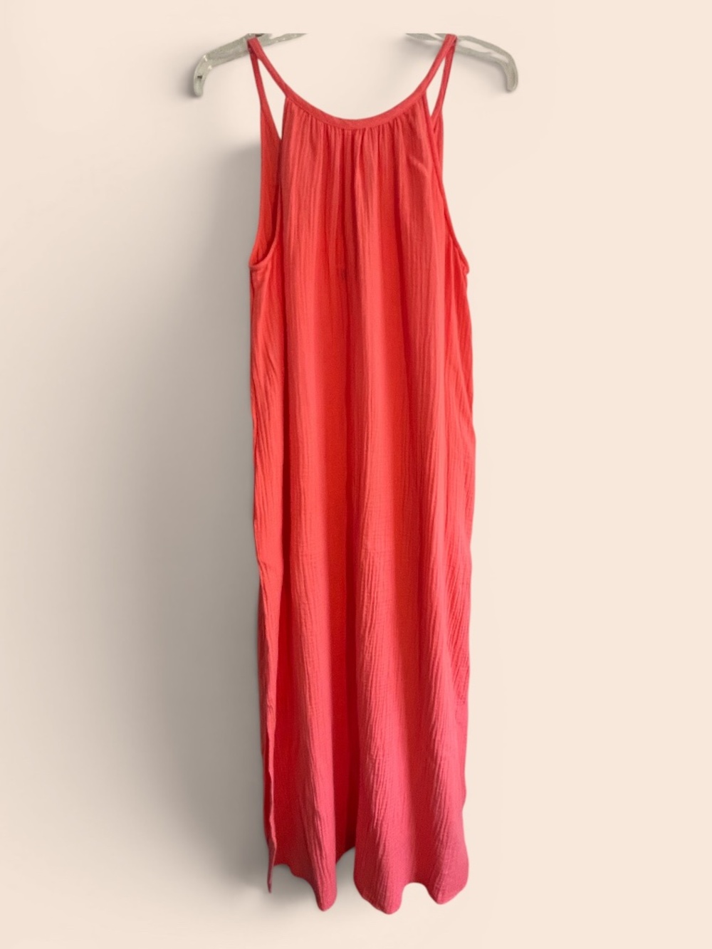 Universal Thread Coral Double Gauze Maxi Dress Size M